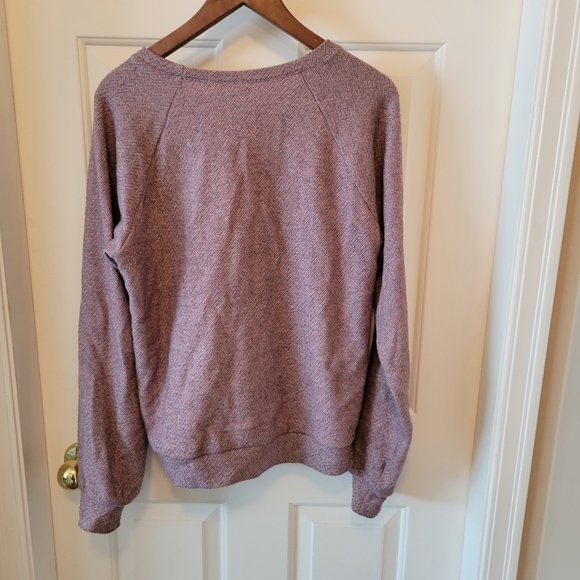 American Apparel purple Herringbone sweater - Picture 2 of 3
